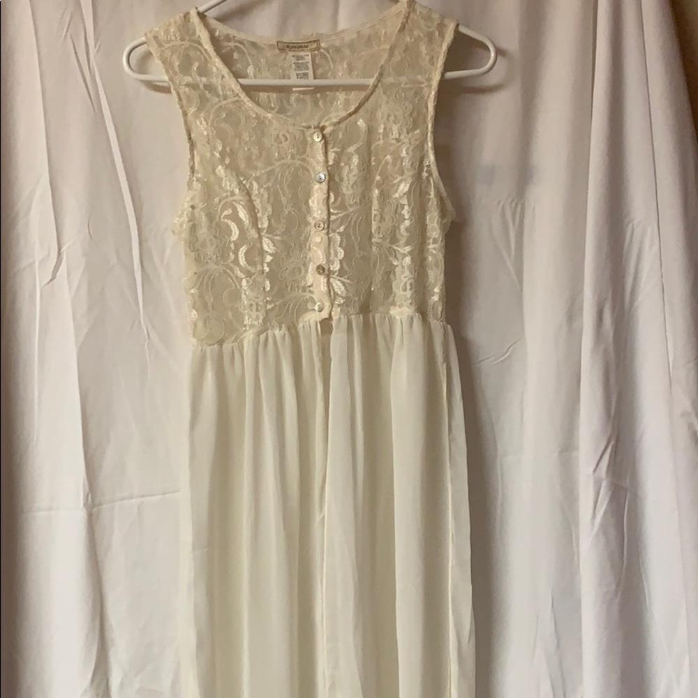 Cream lace top